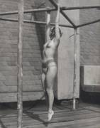 Man Ray, Nude suspended from bars (Ady in Antibes), 1937 c.