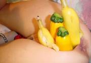 bananas and courgette