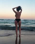 At the beach