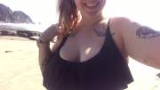 Beach boobies!