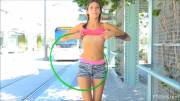 Roxy Raine with Hula Hoop