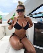 Boat, beer, and boobs