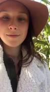 Getting in the spooky fall spirit- tits out in the corn maze at the pumpkin patch! [GIF]