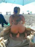 dildo in a public beach [IMG]