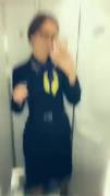 This Should Be A Standard Uniform For All Flight Attendants [GIF]