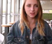 Cutie Flashing In A Cafe [GIF]