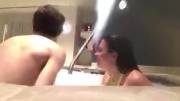 Young Couple Tried Filming Sex Tape in Hotel Pool (1/3) [GIF]