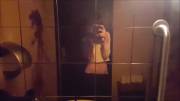 Getting off in public restroom [GIF]
