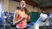 Naughty gym girl