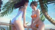 Tracer x D.Va Beach Pod (HydraFXX) [Overwatch]