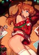 Christmas Sweater Asuka (OptionalTypo) [Neon Genesis Evangelion]