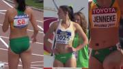 Michelle Jenneke front and back