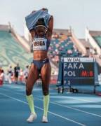 Portuguese long jumper Evelise Veiga