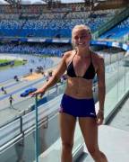 Norwegian triple jumper Monika Benserud