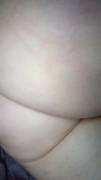 Cum splattered all over my fat ass 