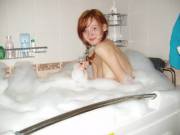 In the bath