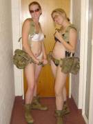 In the army now