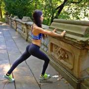 Jenn Selter Stretching