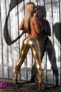 Gold pants