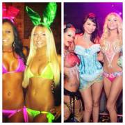 Bikini bunny, costumes, and body paint