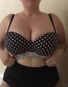 Polka dot bra!