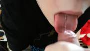 Cumslut swallows a thick load