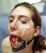 Submissive facial slut