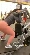 Indian chick building her booty...