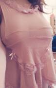 This nightie is clearly too short but it still cover my boobs... I guess.