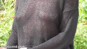 Getting some stares due to my sheer top!