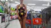 Walmart Flashing in a Mini Dress - Upskirt