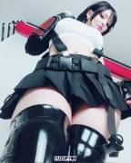 Tifa's heavenly thighs - cosplay by YuzuPyon [self]