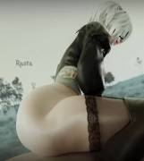 2B squat fuck (Rastafariansfm) [NieR: Automata]