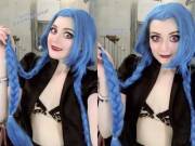 [Self] Creepy cute crazy botline Jinx backstages by @palecardinal (Marina Cardinal)