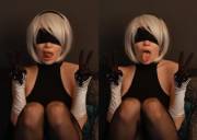 2B ahegao by Murrning_Glow