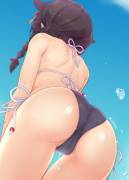 Shigure has quite the ass &amp; thigh gap