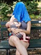 This breast feeding mother was asked to cover herself. So she did.