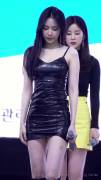 Apink - Naeun in a tight leather dress