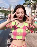 Twice Nayeon's flat little tummy!