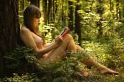 Reading outdoors