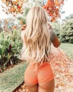 Long blonde locks