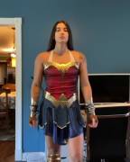 Personal trainer Jessica Guinan in her Wonder Woman costume [gif]