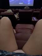 (F)lashing my pussy in the theater.