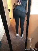 [oc] Think anyone will see my thong through these leggings...?