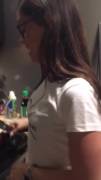 Little caprice casual kitchen blowjob