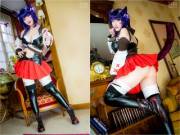 Oops! A little wardrobe malfunction! - YuzuPyon as Miqo'te from Final Fantasy XIV