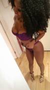 Purple lingerie