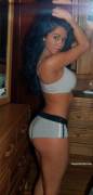 Booty shorts latina