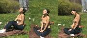 Topless on campus