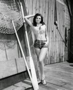 Raquel Welch in shorts